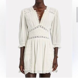Loveshackfancy Leno Dress in Antique White